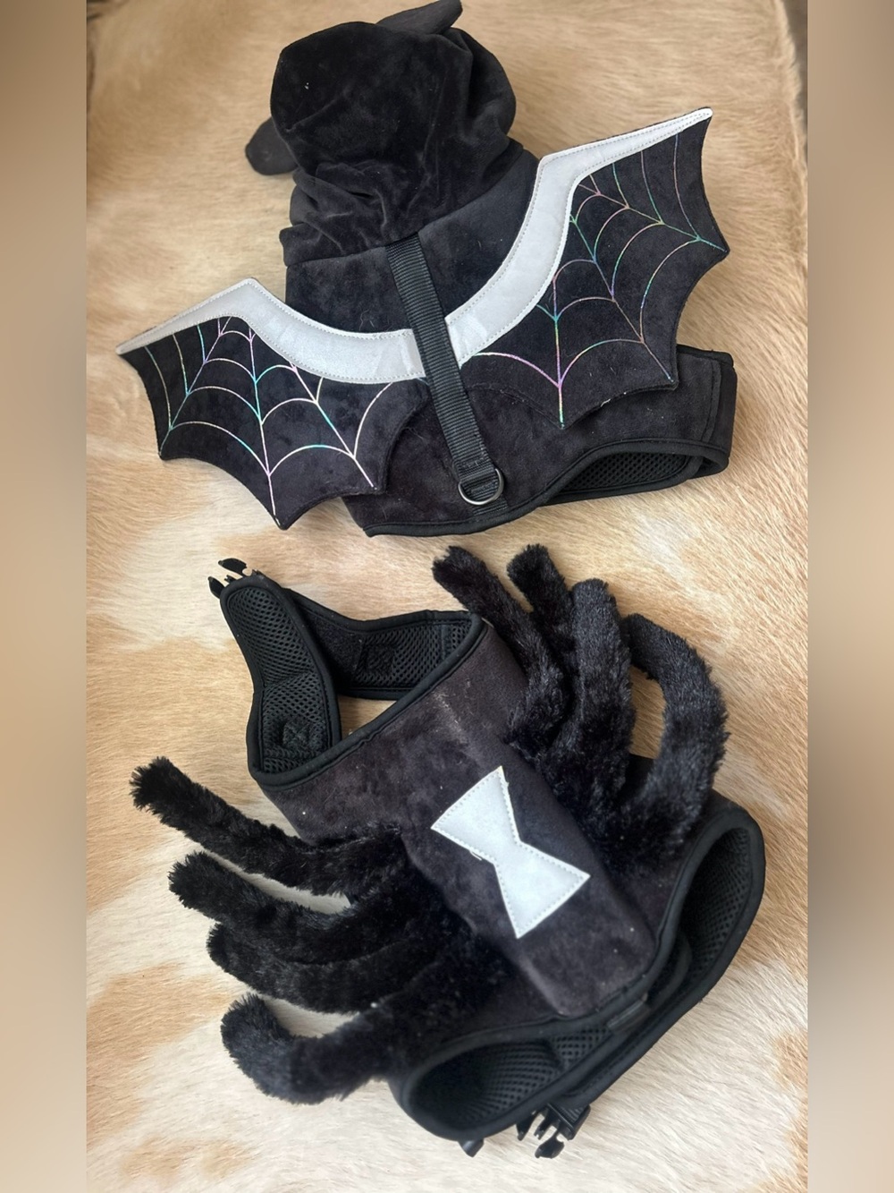 Small Dog Vampire Bat & Spider Costume Harnesses